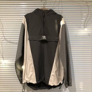 ADIDAS MENS HALF ZIP 3ST TRACK JACKET